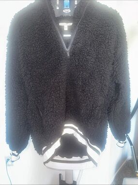 Express Black Sherpa Half-Zip Teddy Pullover